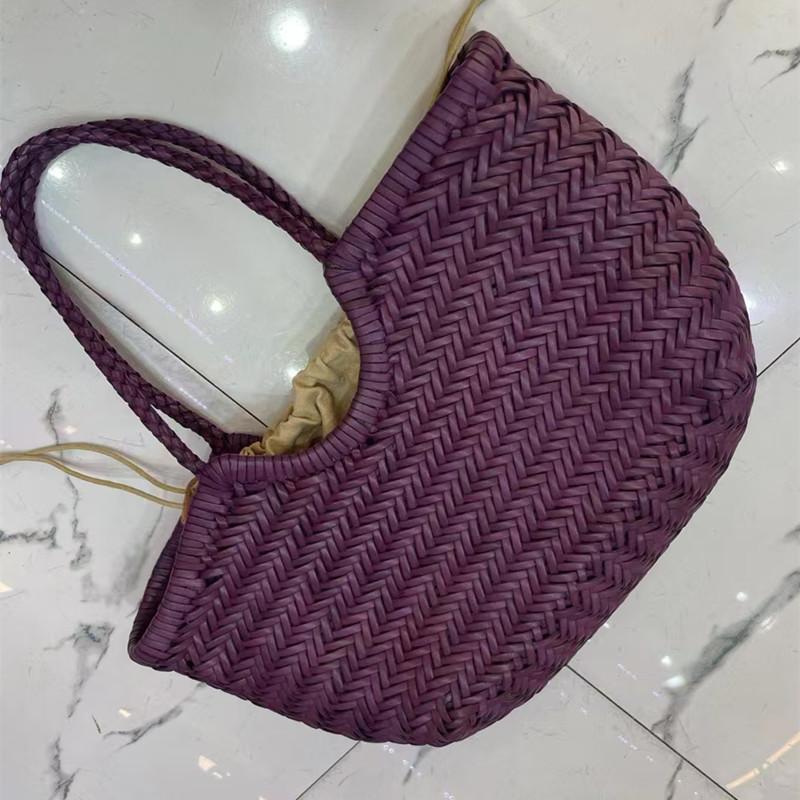 Elegant  Leather Mesh Bag for Women  Large Shoulder Handbag for Women