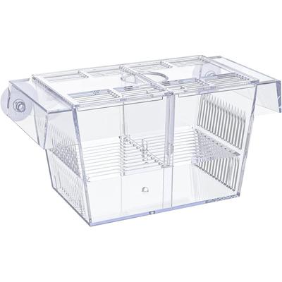 1 pièce Boîte d'élevage pour aquarium à double couche Incubateur d'alevins en acrylique