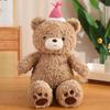 Teddy Bear Plush Toy With Soft Short Pile For Kids Birthday Gift And Collectible Decor