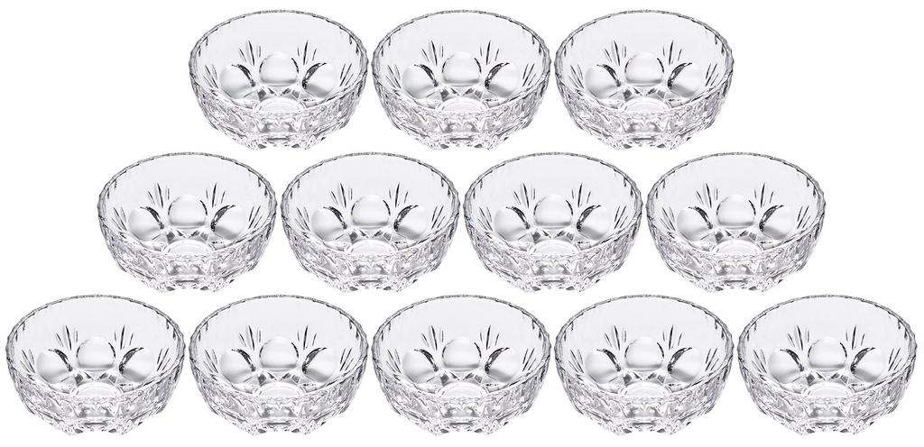 ADERIA Miniature Bowl, Clear, Max. 9cm x 3.5cm (height), Look, Set of 12, Made in Japan, 155
