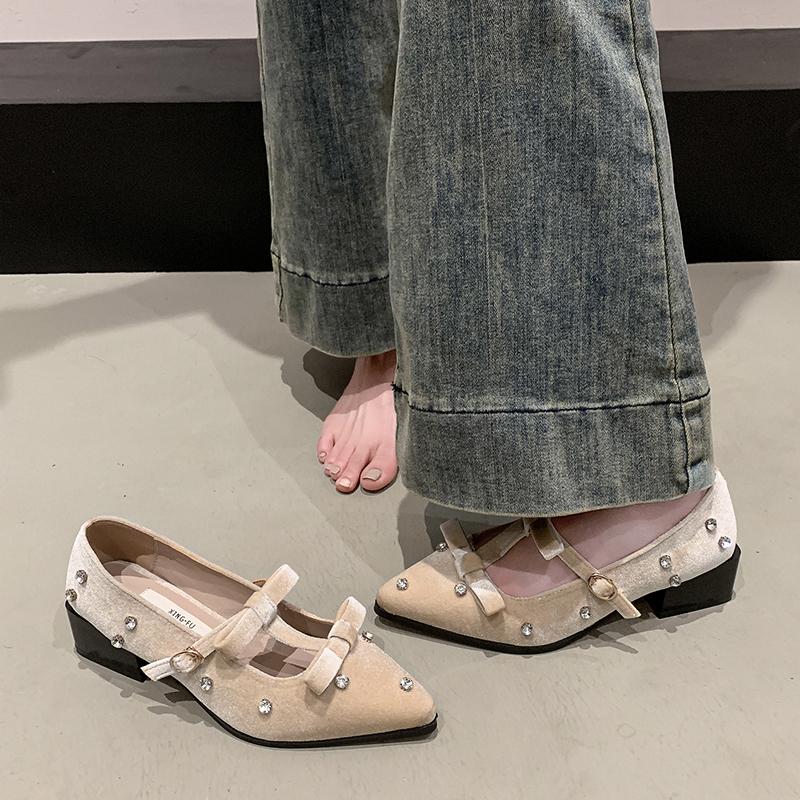 Fashion New Style Fashion Women Shoes Retro Flat Heeled Shoes for Women Square Toe Fashion Mary Jane Single Shoes Loafers Zapatos Mujer