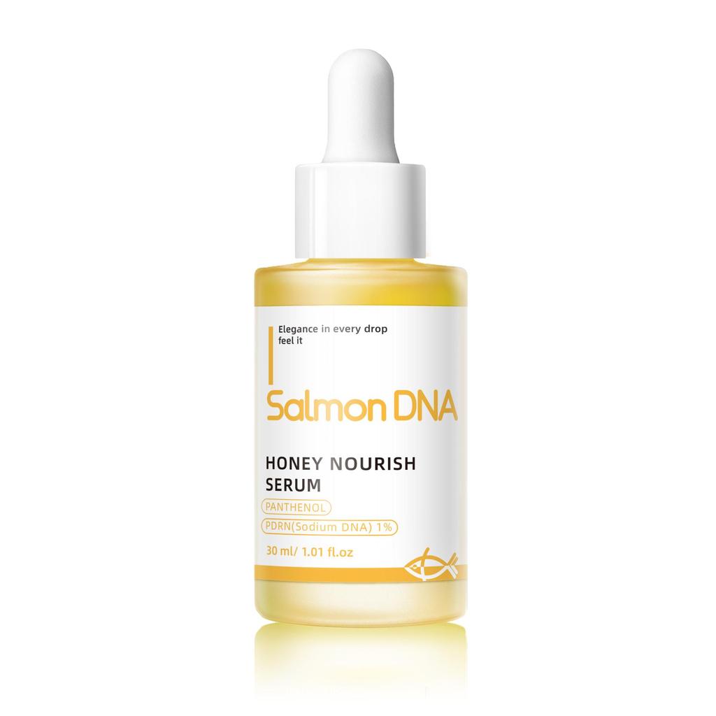 Salmon DNA & Honey Nourishing Serum - Soothing Face Essence for Sensitive & Dry Skin - Repair & Hydration - 30ml