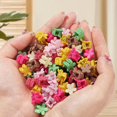 30 Unidades Meninas Recém-nascidas Fofas Mini Desenhos Animados Presilhas de Cabelo Garra Flor Pequenas Garras de Cabelo Crianças Doce Grampos de Cabelo Acessórios de Cabelo para Bebê