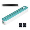 Wall Mounted Wrap Holder Plastic Dispenser with Slider Cutter, No-Drill Mount Magnetic Cutter Tool Cling Film Refillable Food for Kitchen Universal