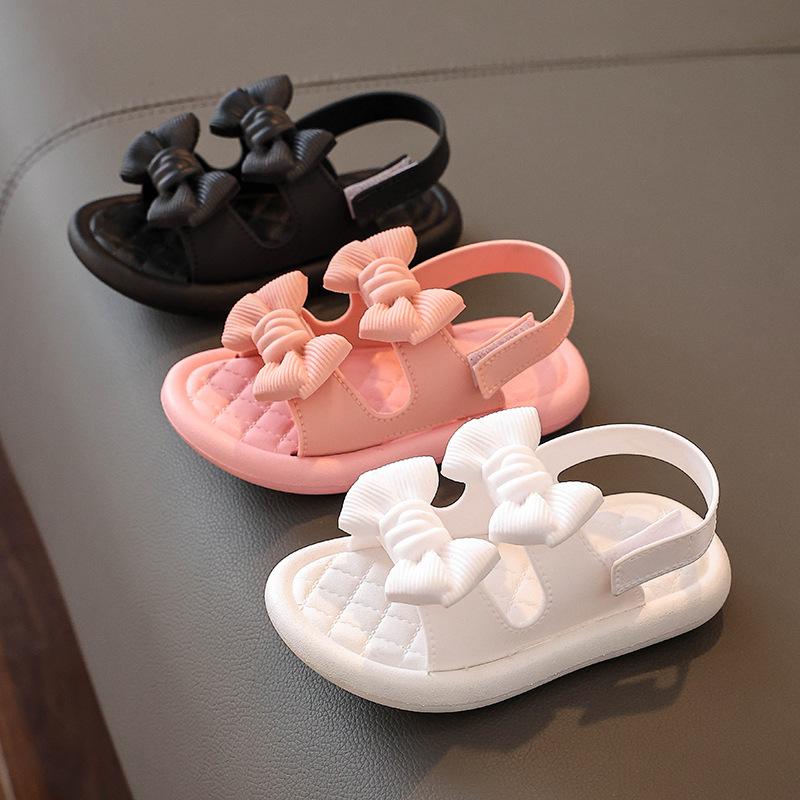 Summer Girls Sandals Non-slip Soft Bottom Student Princess Cool Shoes Open Toe Baby Girls Beach Princess Sandals