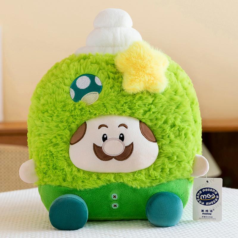 

Mario Ice Kirby Cream Cone Plush Toy Cartoon Stuffed Doll Decoration Kids Gift 23cm