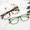 0 -0,5 -0,75 -1,0 Bis -6,0 Minusgrad Großes Quadratisches Korrektionsbrillengestell Damen Herren Ultraleicht Business Optische Brille