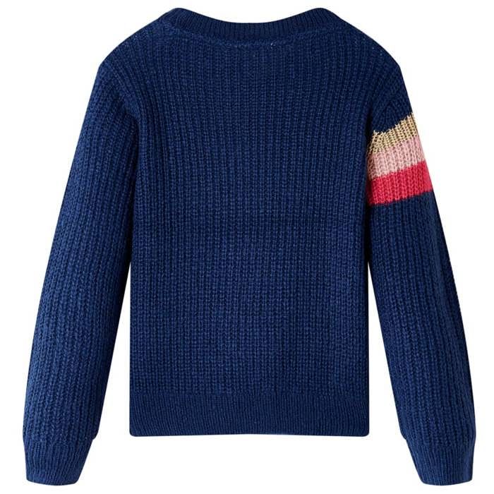 Knitted Pullover for Children Navy Blue 92/104/116/128/140