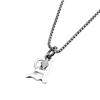 Titanium Steel Unisex Necklace: Minimalist Hip Hop Pendant in Cold Style for Couples, Featuring a Light Luxury Niche Design.