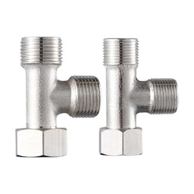 T Type Three Way Steel Pipes Connectors 3Way T Adapter For Plumbing HVAC Industrial Fluid Systems For Piping Project