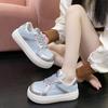Candy color solid color board shoes new round head dopamine cute running shoes college style thick baseplate shoes