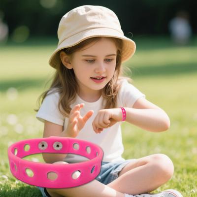 2 Stück Silikon-Charm-Armbänder für Kinder Verstellbares Armband