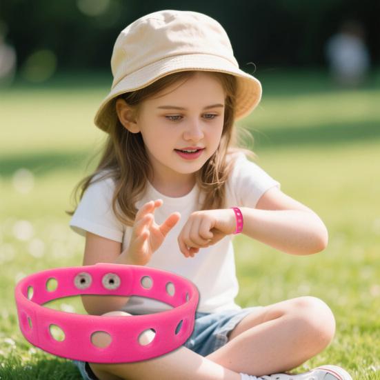 2 ks Silikonové náramky s přívěsky pro děti Nastavitelný náramek