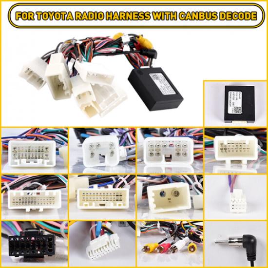 Toyota Car Stereo Radio Power Harness Cable USB Adapter Support JBL AMP - 2 Years Manufacturer Warranty