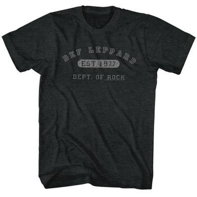 Def Leppard Department Of Rock Black Heather Adult T-Shirt Unisex T-Shirt