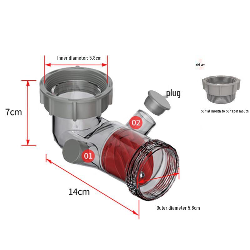 Сливной сифон для кухонной раковины с противозапаховым клапаном