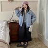 Girls' Trendy Quilted Cotton Baseball Jacket - Autumn/Winter 2025 Kids' Fashion Outerwear