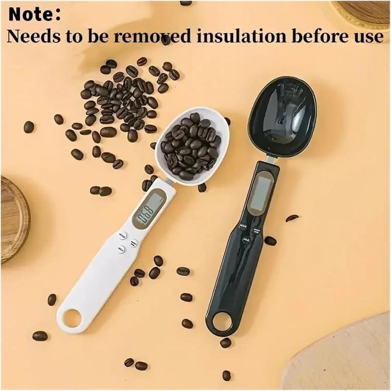Kitchen Weighing Spoon Scale Electronic Measuring Tool LCD Digital Adjustable for Coffee Food Flour Powder Baking Tool
