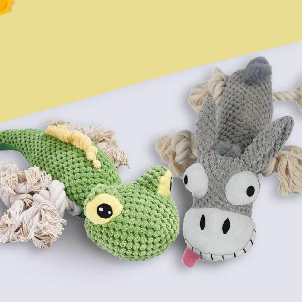 Dog Toy Bite-resistant Plush Sound Toy Funny Squeaking Stuffed Toy for Pet Training Accessories