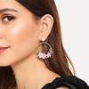 1 Pair Pendant Earrings Faux Pearl Dress Up Colorfast Girl Flower Pendant Earrings for Girlfriends