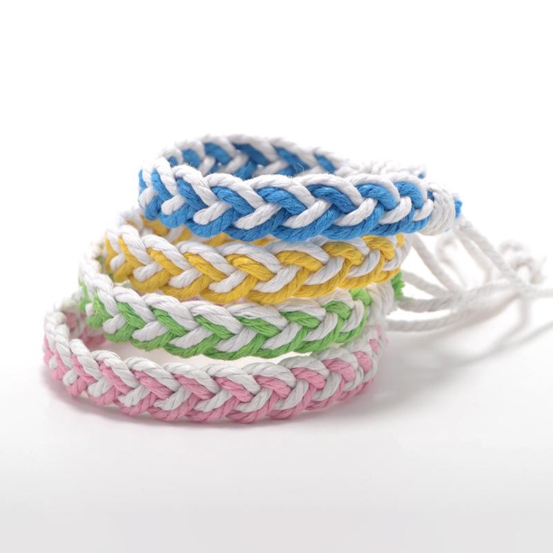 Ethnic Thread Bracelet Retro Handmade Boho Multicolor Braided String Cord Woven Braided Bohimia Friendship Bracelets Women