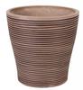 Taupe Composite Flowerpot With Indentations Gs12Ad15.Tp 15X15Cm