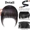 LISI HAIR 1pc Elegant Women's Clip-In Synthetic Bangs With Braid Design Fiber Hair  For Women Accessories