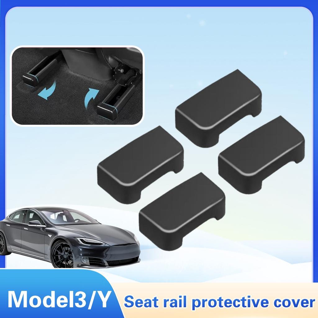 4 szt. Korek szyny przesuwnej tylnego siedzenia do Tesli Model Y Juniper Model Y Model 3 2025 Osłony przeciwkopnięciowe na oparcie fotela samochodowego Akcesoria