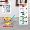 1/3/5Pcs Plastic Aircraft Ornament Diy Assembled Airplane Model Toy Color Random For Kids Children Education Collection Gift