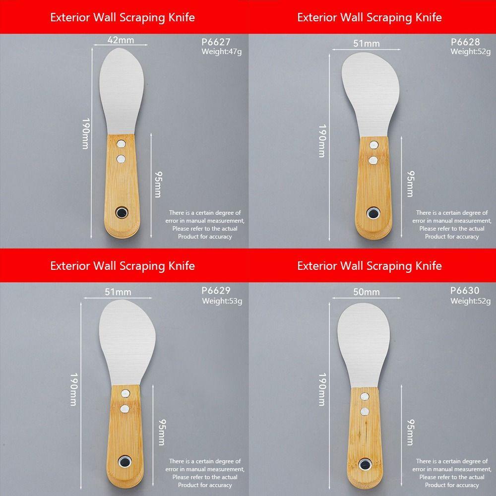 4PCS Thickened Caulking Tool High Hardness Glue Scraper Tile Scraper  Tile Grouting