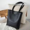 2026 Summer Women's Trendy Korean Style Soft Leather Tote Bag - Simple, Large Capacity Shoulder Handbag