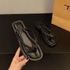 Large size flip-flops, new toe sandals in summer, simple casual flat slippers