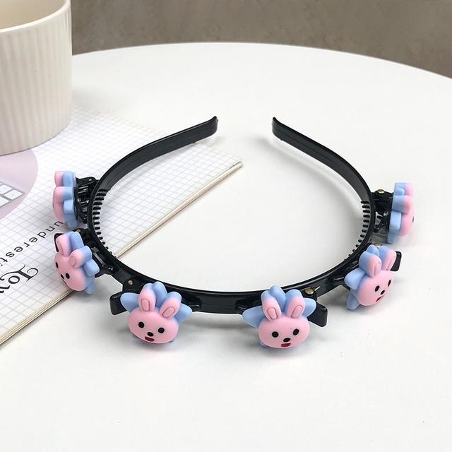 

Плетеные повязки для волос для девочек, обруч для волос, головной убор, женский, с цветком, с сердечком, с фруктами, головной убор, женские новые модные аксессуары для волос