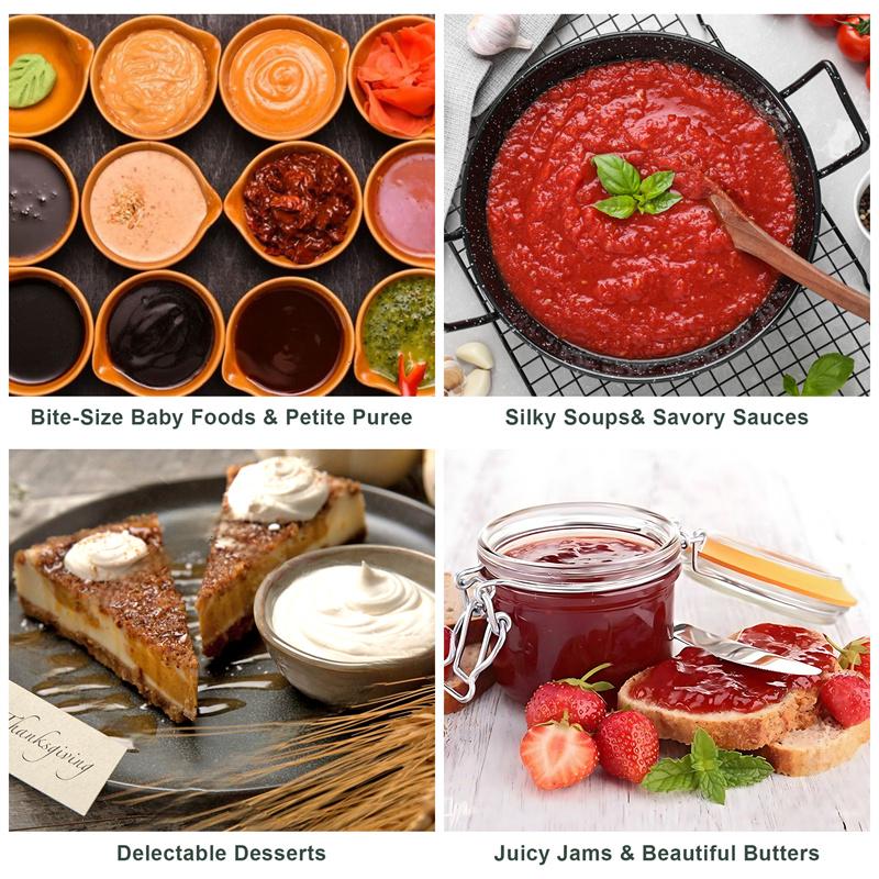 Vegetable Mill Stainless Steel Food Rotary Mill Strainer Potato Strawberry Jam Masher Grinder with 3 Milling Disc