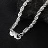 Copper Color 4mm Chain Male Twisted Rope Necklace Bracelets Fashion Women Men Copper High Quality Jewelry Set