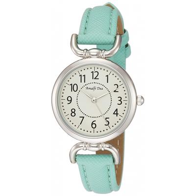 [Arias] Analog Amalfidia Waterproof Leather Strap White Dial WW20022A-130 Women's Blue