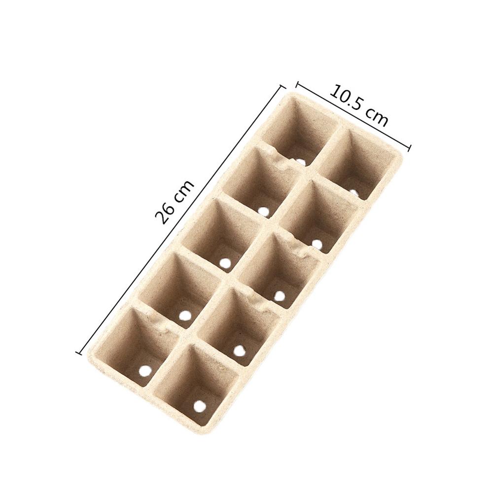 10 Grids Peat Pots Seed Starter Peat Pots Biodegradable Sprouting Seedling Trays For Indoor And Outdoor Plants Gardening Tool