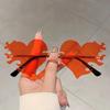 Vintage Rimless Flame Love Heart Sunglasses Women For Men Luxury Brand Designer Sun Glasses Punk Popular Party Hip Hop Eyewear