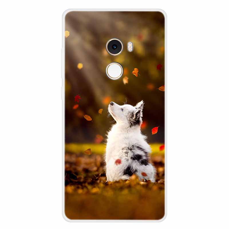 For Xiaomi Mix 2 Case Luxury Soft Silicone Back Cover Case For Xiaomi Mi Mix2 MDE5 Coque TPU Cartoon Bumper Funda Cute Shell