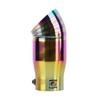 Universal 76mm Baked Blue Stainless Steel Car Exhaust Pipe Rear Noise Canceller Muffler End Tail Pipe Outlet Tailpipe