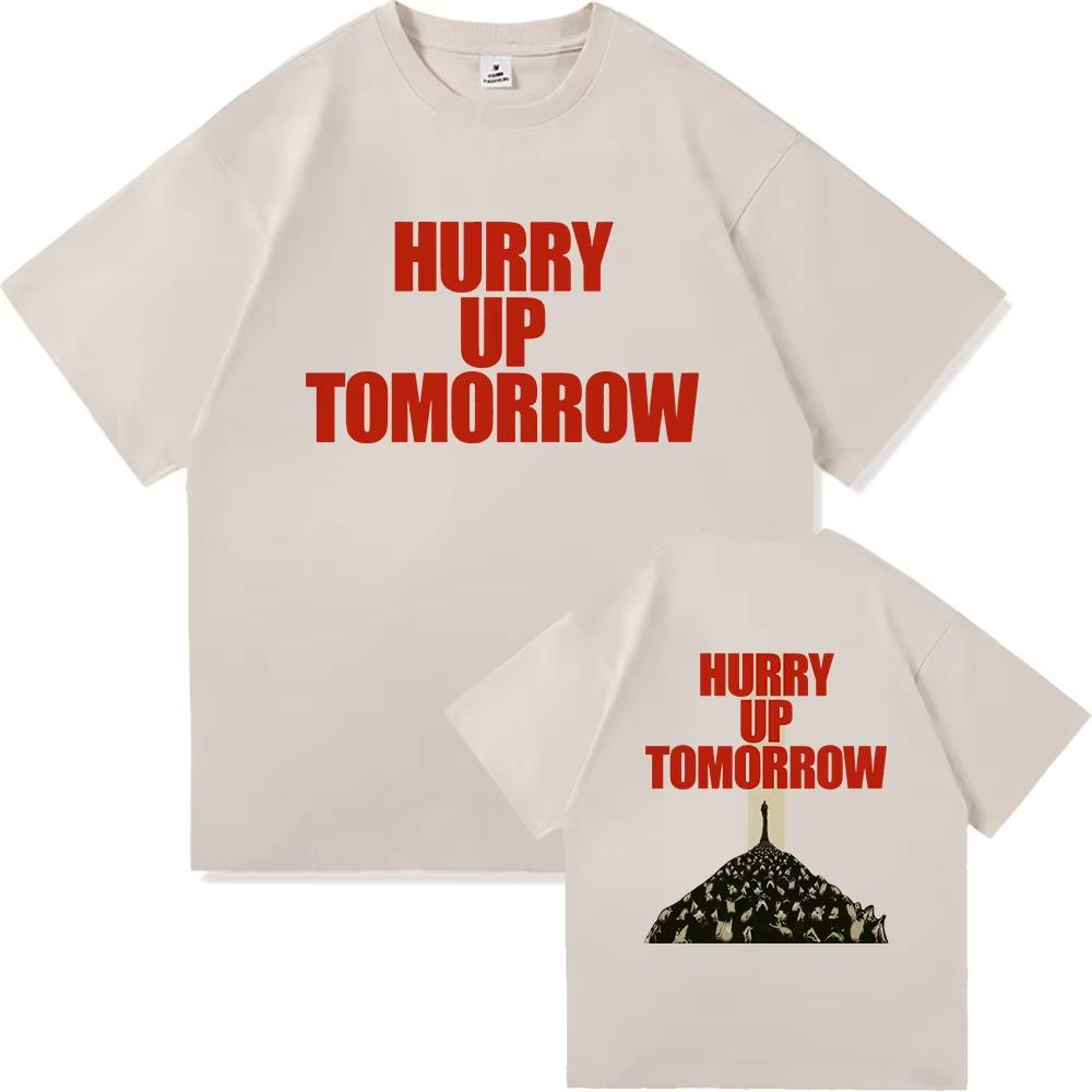 The Weeknd Hurry Up Tomorrow T Shirt 2025 Album Men Women Clothing Harajuku High Quality Cotton Tops Fans Gifts Graphic Tshirts