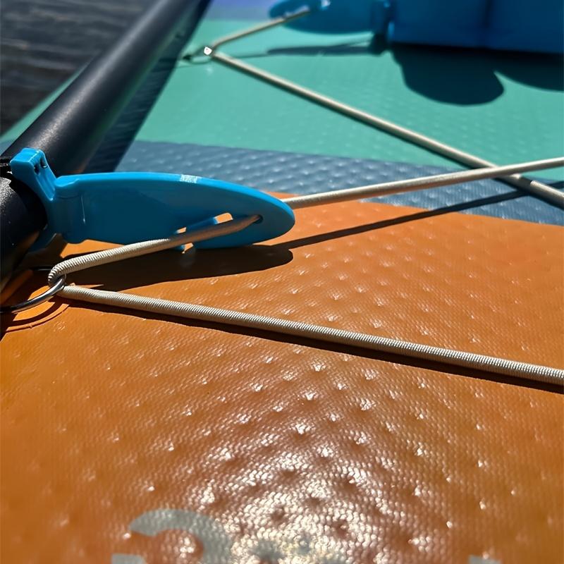 2 Kayak Paddle Leashes - Easy-to-Install Kayak Mounts | Quick-Release Paddle Racks, Water Sports Accessories, Durable Clamps