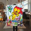 Wow Manga  Print Flannel Blanket, High quality Comfortable for All Seasons, Home Decor, Warmth and Comfort