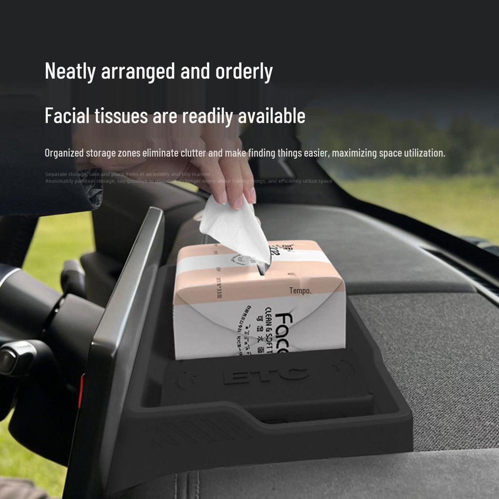 Chery iCAR V27 Screen Silicone Mat Rear Storage Box Accessory