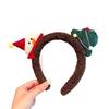 Festive Autumn & Winter Christmas Candy Hairband: Plush & Cute Face Washing Accessory for Girls