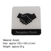 Acrylic Creative Signage Reception Room Sign Wall Label Sticker Warning Badge for Office Places Commercial Institutions Hotels Government Departments