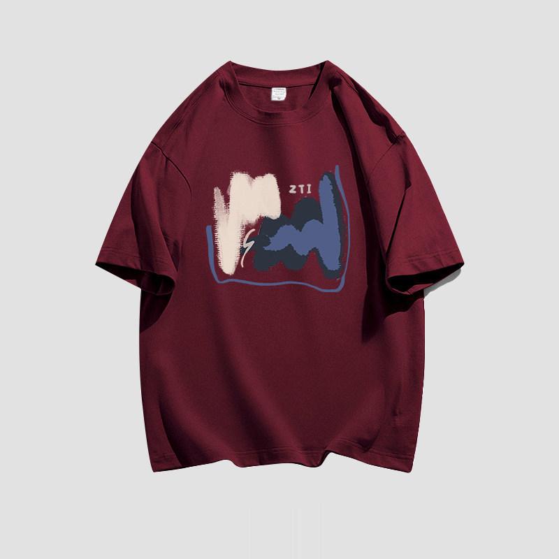 Women's Hong Kong Style Oversized Summer T-Shirt - Plus Size, Loose Fit, Short Sleeve