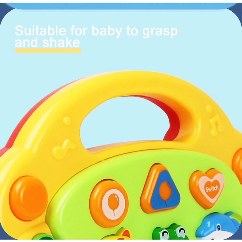 Kids Cartoon Piano Keyboard Game with Animal Sounds Flashing Light Music Baby Instrument Music Toys Educational Toys Kids Gifts