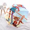 Pippi Longstocking Themed Travel Umbrella-8 Ribs Automatic Opening and Closing, Portable Folding Design, Compact and Stylish Umbrella Suitab
