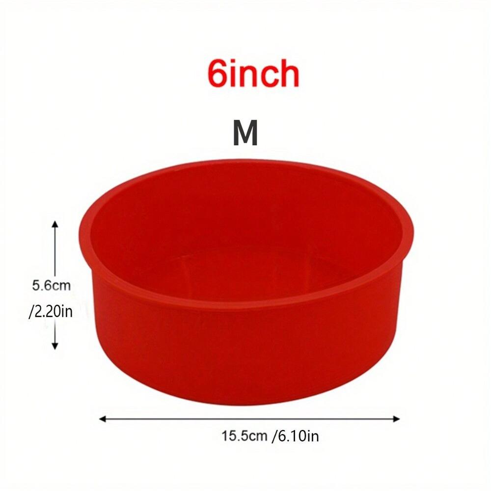

4/6/8 Inch Silicone Round Cake Mold Nonstick Baking Pan for Mousse Dessert DIY Kitchen Bakeware Tool for Oven Pastry Cake Tools